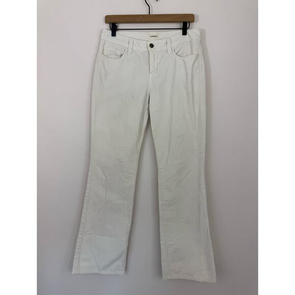Vintage Express White Corduroy Pants Size 6 Made in Hong Kong - Picture 1 of 7